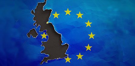 Bild på Storbritannien och EU stjärnor